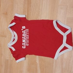 2/$15 EUC. Canada's Sweetie Baby Onesie 12M